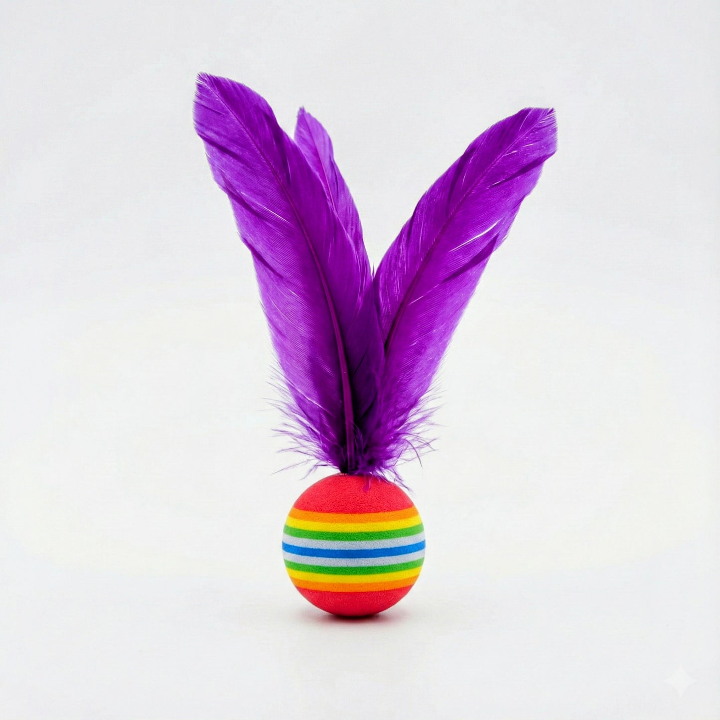 1 mehrfarbiger Federball (GROSS)