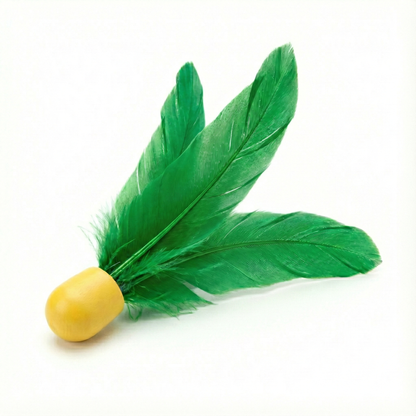 Grüner Federball (1 Stück)