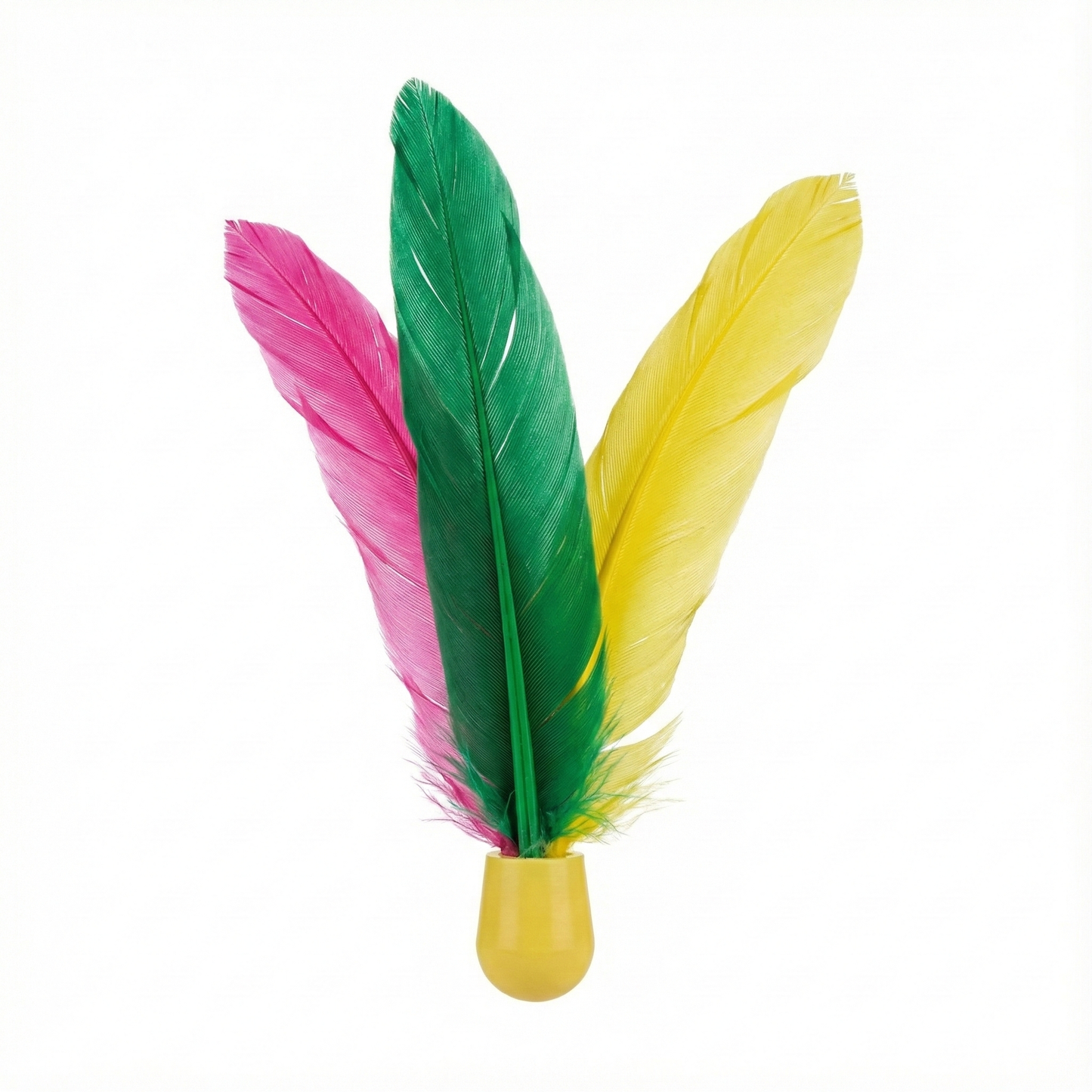 1 mehrfarbiger Federball