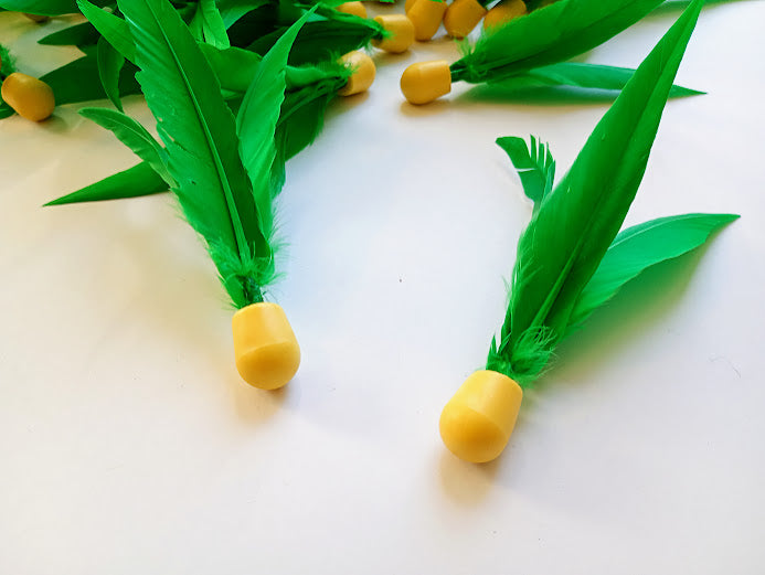 Grüner Federball (1 Stück)