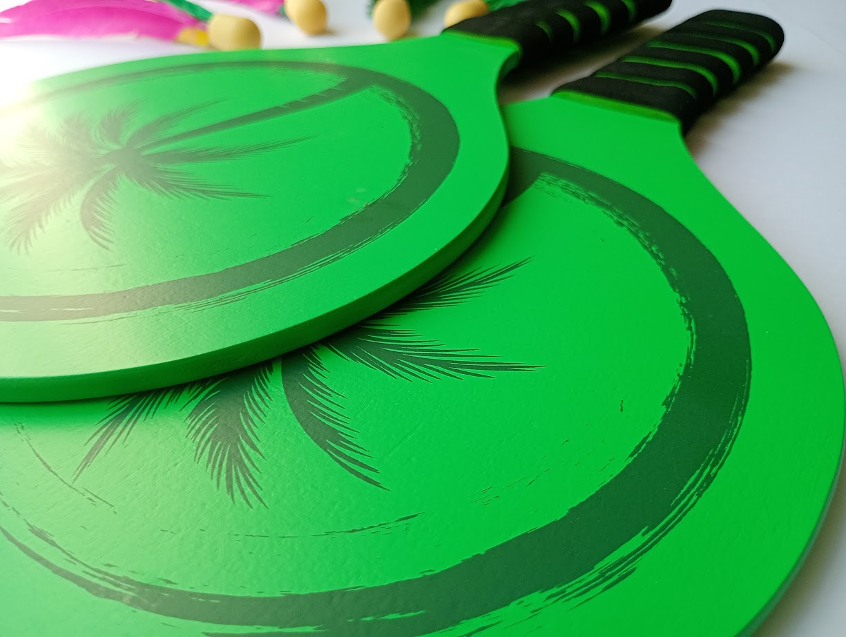 Schlägersatz - Palmgrün Tropic