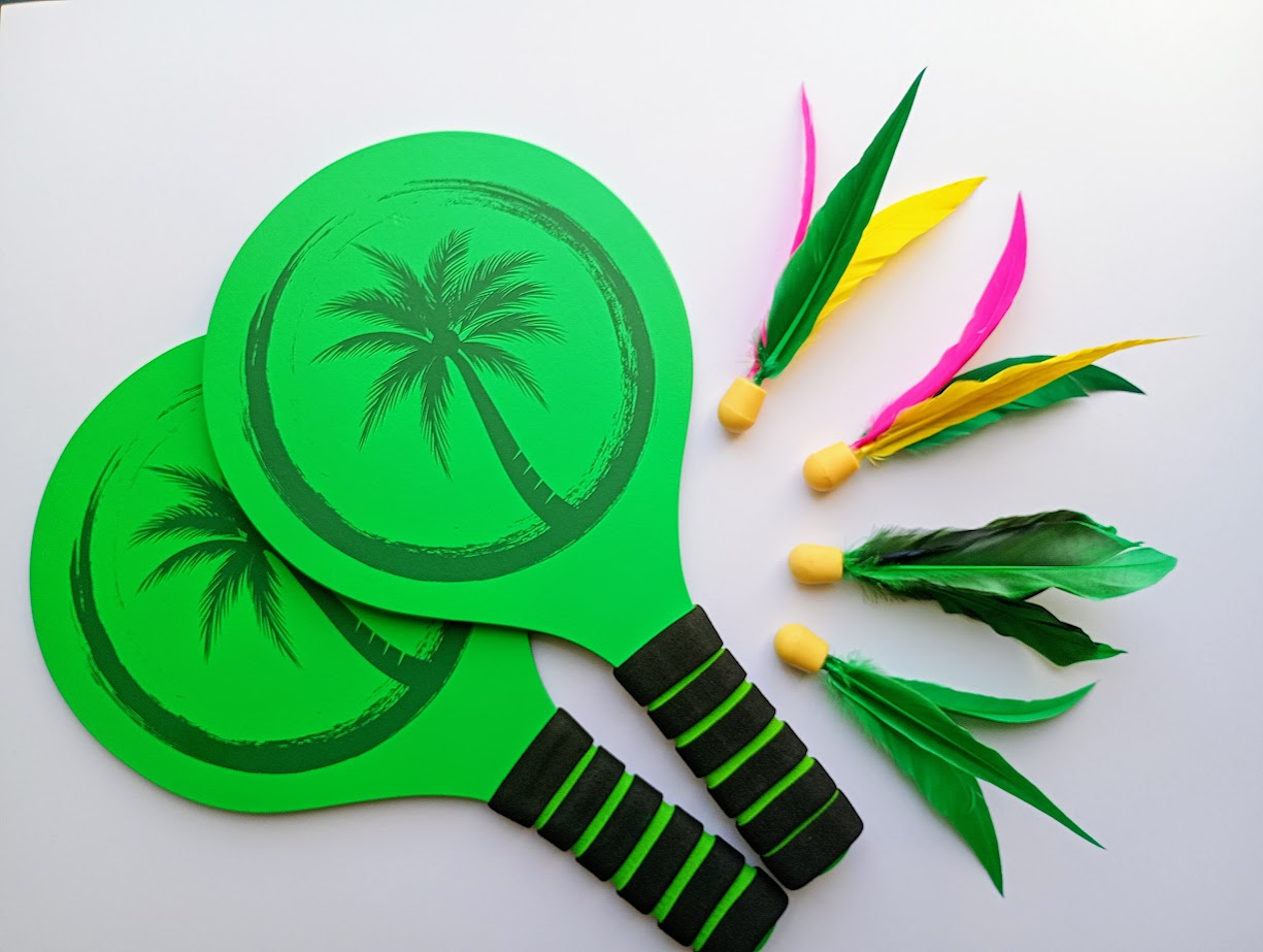 Schlägersatz - Palmgrün Tropic