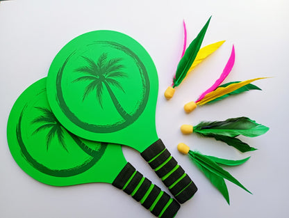 Schlägersatz - Palmgrün Tropic